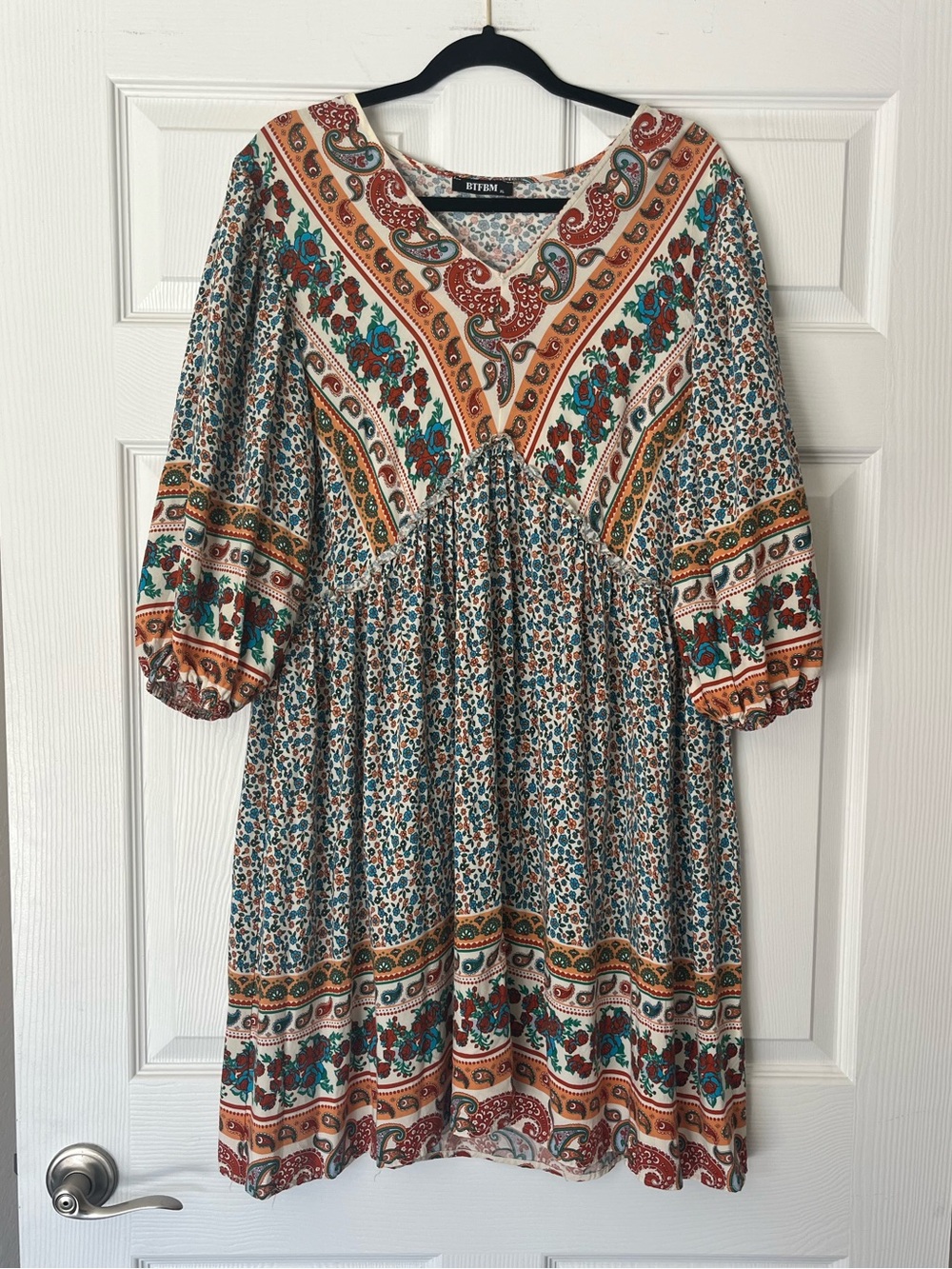 NWOT BTFBM Boho Floral Midi Dress